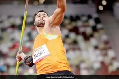 7g95k64 sumit antil 625x300 25 October 23 सुमित अंतिल, भाग्यश्री जाधव पेरिस पैरालिंपिक उद्घाटन समारोह के लिए भारत के ध्वजवाहक होंगे