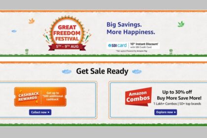 Amazon great freedom festival 1627897314772 अमेज़न ग्रेट फ्रीडम फेस्टिवल सेल 5 अगस्त से शुरू होगी, जिसमें मोबाइल, इलेक्ट्रॉनिक्स और अन्य उत्पादों पर आकर्षक छूट मिलेगी