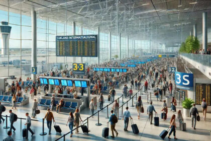 Oakland International Airport 1 1 ओकलैंड अंतर्राष्ट्रीय हवाई अड्डा 200,000 से अधिक यात्रियों के साथ मजदूर दिवस पर भारी यात्रा के लिए तैयार है