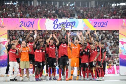 i6smrt bayer leverkusen afp 625x300 18 August 24 बेयर लीवरकुसेन ने स्टटगार्ट को पेनल्टी शूटआउट में हराकर जर्मन सुपर कप जीता