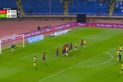 k3dpmec ronaldo freekick 625x300 28 August 24 क्रिस्टियानो रोनाल्डो की शानदार फ्रीकिक ने गोलकीपर को चौंका दिया। देखें