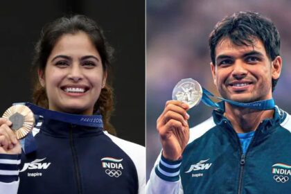 q4egdjo manu bhaker and neeraj chopra 625x300 13 August 24 मनु भाकर ने नीरज चोपड़ा के साथ वायरल वीडियो पर तोड़ी चुप्पी, कहा- इवेंट के दौरान...