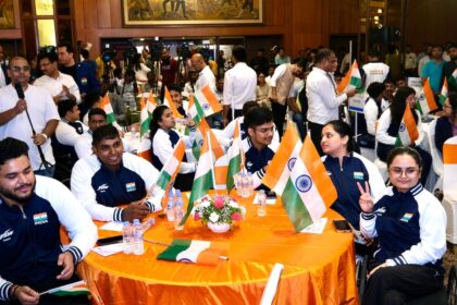 td8thvk paralympics x mediasai 625x300 17 August 24 पैरालंपिक खेलों से पहले भारतीय एथलीटों को शानदार विदाई दी गई