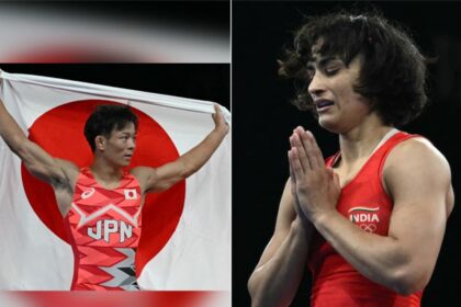 uih6jhf8 rei higichu vinesh phogat afp 625x300 10 August 24 "वही 50 ग्राम": जापानी ओलंपिक चैंपियन री हिगुची ने विनेश फोगाट को सांत्वना दी