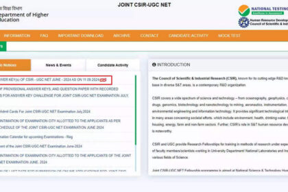 1726076948 photo CSIR-UGC NET जून 2024: केमिकल साइंस के लिए अंतिम उत्तर कुंजी csirnet.nta.ac.in पर जारी; यहां से डाउनलोड करें