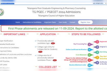 1726121290 photo TS PGECET 2024 प्रथम चरण सीट आवंटन परिणाम pgecetadm.tsche.ac.in पर जारी: डाउनलोड करने के लिए सीधा लिंक यहां देखें