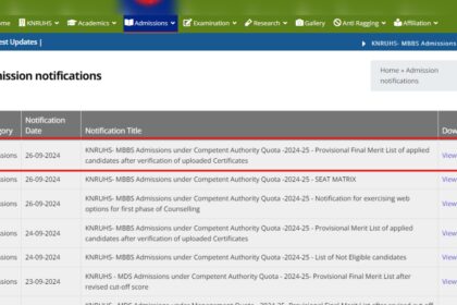 1727467712 photo तेलंगाना NEET UG 2024 काउंसलिंग की अनंतिम अंतिम मेरिट सूची जारी: यहां जांचने के लिए सीधा लिंक