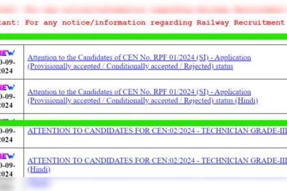 1727688108 photo विभिन्न क्षेत्रों के लिए आरपीएफ सब-इंस्पेक्टर आवेदन स्थिति 2024 जारी: सीधा लिंक, जांचने के चरण