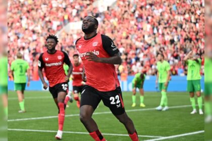 7f5sjh7g victor boniface afp 625x300 23 September 24 विक्टर बोनिफेस ने आखिरी क्षणों में गोल करके बायर लीवरकुसेन को जीत दिलाई, स्टटगार्ट ने बोरूसिया डॉर्टमंड को हराया