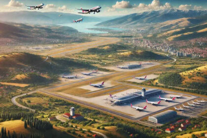 DALLE 2024 09 13 054423 A r मैसेडोनिया एयरलाइन सब्सिडी के साथ स्कोप्जे और ओहरिड में विस्तार को बढ़ावा दे रहा है