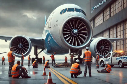 DALLE 2024 09 14 232746 A d बोइंग 777X को इंजन के पुर्जे की सतह पर दरार आने के कारण नई देरी का सामना करना पड़ रहा है