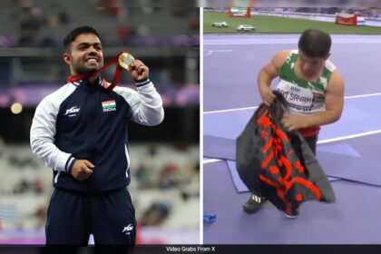 ifhn86m navdeep singh and sadegh beit sayah 625x300 08 September 24 कैसे 'ध्वज विवाद' के कारण भारत के नवदीप सिंह ने पैरालिंपिक में भाला फेंक F41 स्पर्धा में स्वर्ण पदक जीता