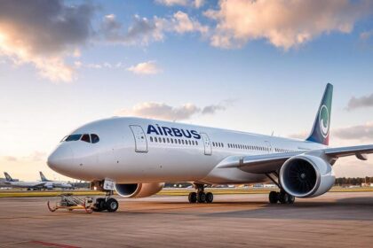 pikaso texttoimage Airbus image एयरबस साझेदारी ने एयर अस्ताना को लंबी दूरी की उड़ान दक्षता और उत्कृष्टता की नई ऊंचाइयों पर पहुंचाया