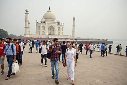 pikaso texttoimage Foreign Tourist Arrivals in India Hit Nearly 478 M भारत की विदेश यात्रा आगमन में 4.78 मिलियन की वृद्धि देखी गई