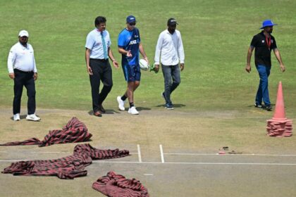 qnrm5bo8 afg vs nz afp 625x300 11 September 24 अफगानिस्तान बनाम न्यूजीलैंड, एकमात्र टेस्ट दिन 3, लाइव स्कोर अपडेट: तीसरे दिन बारिश के कारण टॉस में देरी होने की संभावना