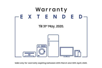 samsung main 1585730308550 सैमसंग ने कोरोनावायरस लॉकडाउन के कारण सभी उत्पादों पर वारंटी 31 मई तक बढ़ाई: जानिए सबकुछ