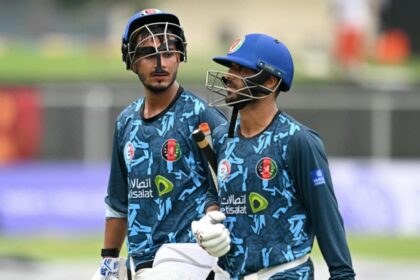 si0n0mhg team afghanistan afp 625x300 10 September 24 अफगानिस्तान बनाम न्यूजीलैंड, एकमात्र टेस्ट, दूसरा दिन, हाइलाइट्स: नोएडा में गीली आउटफील्ड के कारण दूसरे दिन का खेल बिना टॉस के रद्द कर दिया गया