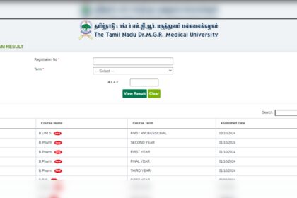1728041422 photo डॉ. एमजीआर मेडिकल यूनिवर्सिटी परिणाम 2024 विभिन्न कार्यक्रमों के लिए tnmgrmu.ac.in पर जारी: सीधा लिंक यहां