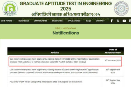 1728439021 photo GATE 2025 पंजीकरण की समय सीमा 11 अक्टूबर तक बढ़ाई गई: विलंब शुल्क के साथ यहां आवेदन करें