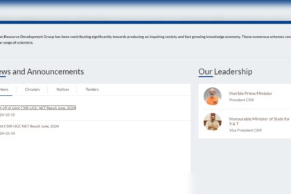 1728974159 photo सीएसआईआर यूजीसी नेट 2024: जेआरएफ, सहायक प्रोफेसर योग्य उम्मीदवारों की शॉर्टलिस्ट, कट-ऑफ अंक csirhrdg.res.in पर जारी, सीधे लिंक यहां |