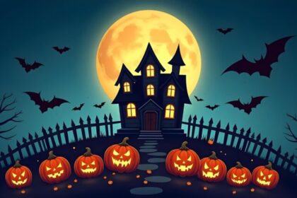 halloween haunted landscape illu 1 यूरोप पर्यटन क्षेत्र बढ़ रहा है क्योंकि हेलोवीन उत्सव का रोमांच पेरिस, बार्सिलोना, रोम, बर्लिन और लंदन पर हावी हो गया है