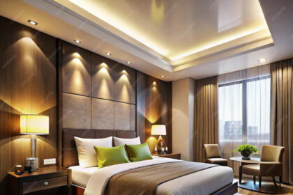 modern bedroom with large bed tw ग्रोव ऑफ नार्बर्थ मिशेलिन की के साथ नई ऊंचाइयों पर पहुंचा, ब्रिटेन के सबसे उल्लेखनीय होटलों में से एक घोषित