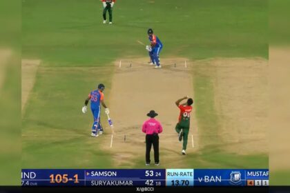 mpk9oloo sanju samson six x 625x300 13 October 24 बांग्लादेश के खिलाफ संजू सैमसन का छक्का जिसने रवि शास्त्री, हर्षा भोगले को चौंका दिया। घड़ी