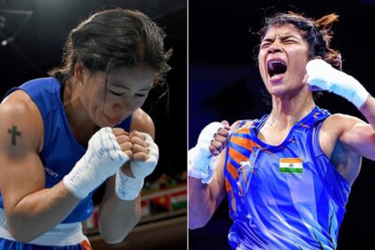qp932fsg nikhat mary kom 625x300 23 May 22 "अभी भी बेहतर तरीके से लड़ सकते हैं": मार्क कॉम ने ओलंपिक आपदा के लिए निखत ज़रीन एंड कंपनी को दोषी ठहराया
