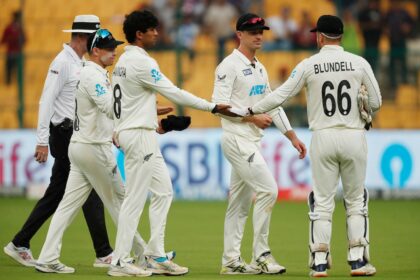 t0bi6uq8 new zealand cricket afp 625x300 19 October 24 "न्यूजीलैंड को कोई जानकारी नहीं है": सरफराज खान, ऋषभ पंत के नरसंहार के बीच भारत महान ने दर्शकों के आंसू बहाए