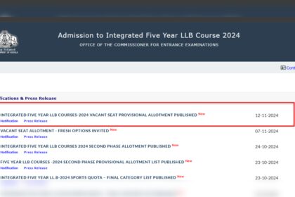 1731480381 photo KLEE 5-वर्षीय LLB 2024 अनंतिम सीट आवंटन परिणाम cee.kerala.gov.in पर जारी: मेरिट सूची डाउनलोड करने के लिए सीधा लिंक यहां