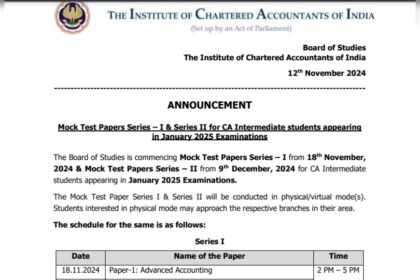 1731535970 photo आईसीएआई सीए जनवरी परीक्षा 2025: मॉक टेस्ट डेटशीट जारी, महत्वपूर्ण तिथियां यहां देखें