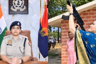 1792567149 photo Who is IPS Ankita Sharma? Saree-clad officer’s AK-47 firing video goes viral; she scored 5 marks in Class 5 Maths and cleared UPSC on her third attempt securing AIR 203