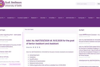 1792662681 photo Delhi University Recruitment 2026: Applications open October 23 for 126 non-teaching posts