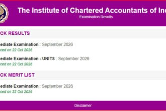 1792719670 photo ICAI CA Inter September 2026 result declared at caresults.icai.org: Check scorecard link, pass percentage and next steps