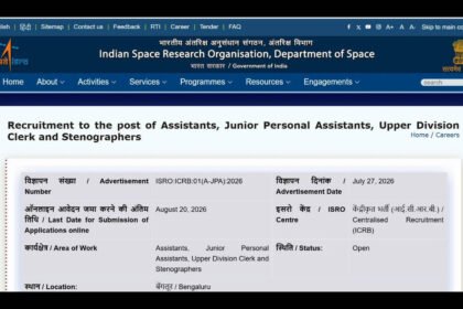 1792852753 photo Isro Result 2026: ISRO Assistant, JPA result 2026 declared at isro.gov.in; skill test on November 1: Direct link to download scorecards here