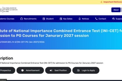 1793007254 photo AIIMS INI-CET admit card 2027 for PG courses to be released today at aiimsexams.ac.in: Check steps to download hall ticket